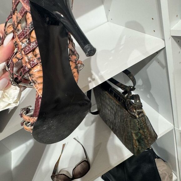 Carlos by Carlos Santana Multi-Tone Strappy Heels - Picture 3 of 6